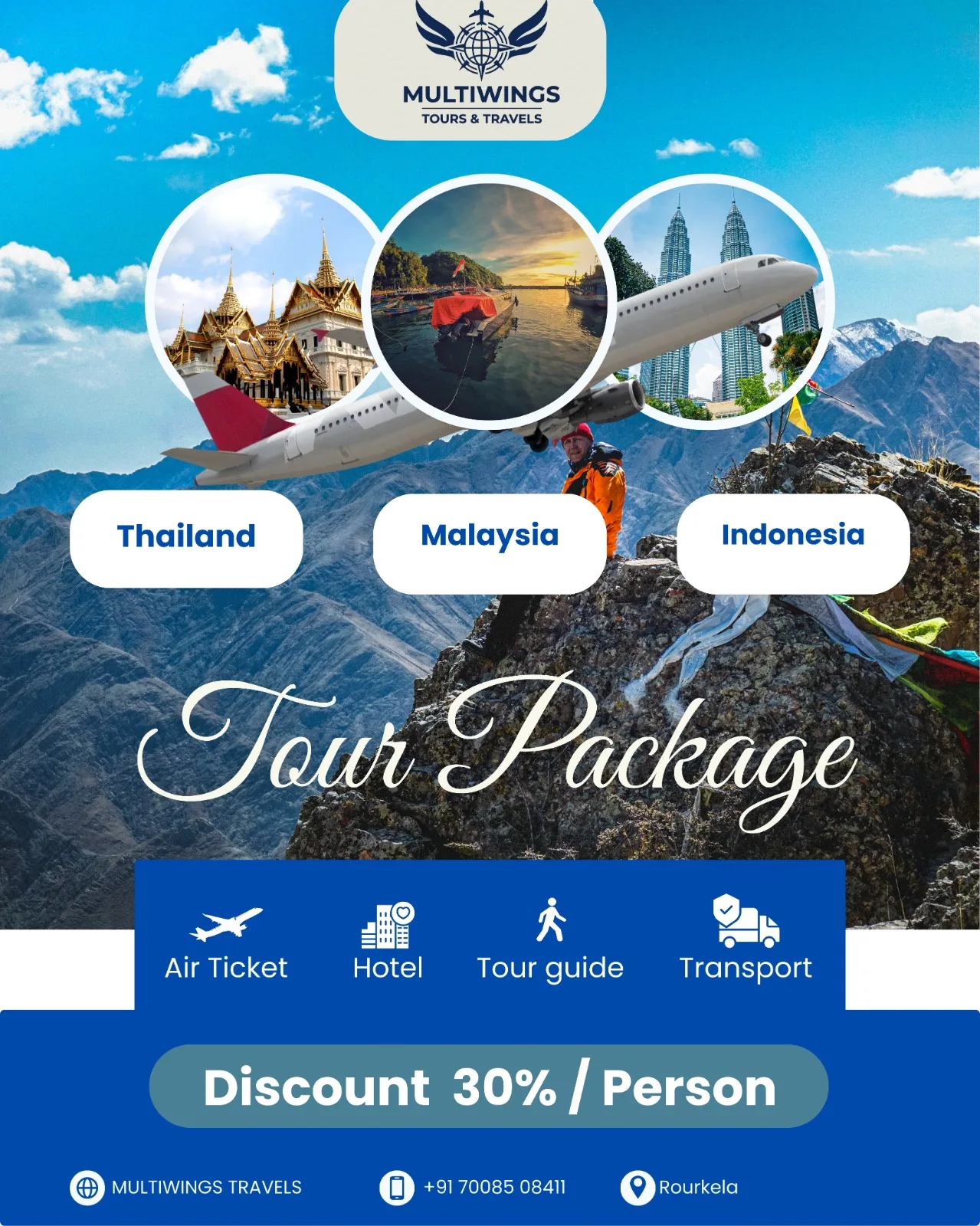 Thailand, Malaysia & Indonesia International Tour Package